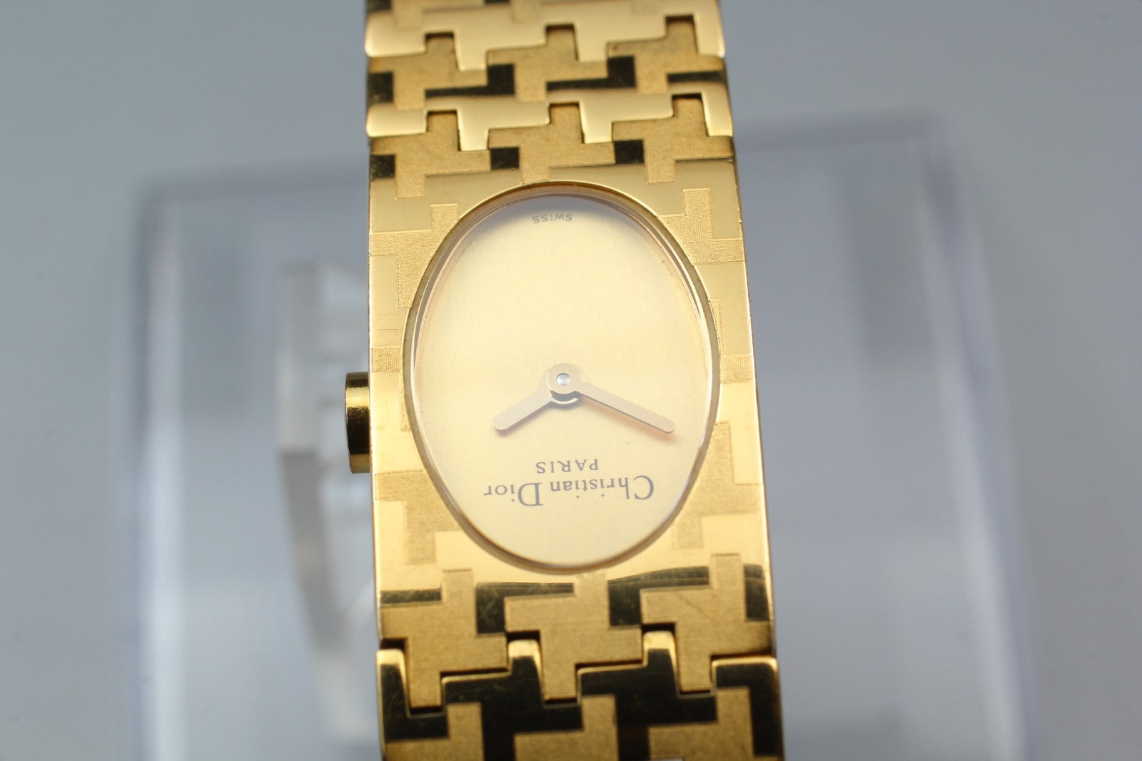 [Exc+5] Christian Dior D70-150 Gold Dial 15mm Women's Quartz Watch JAPAN