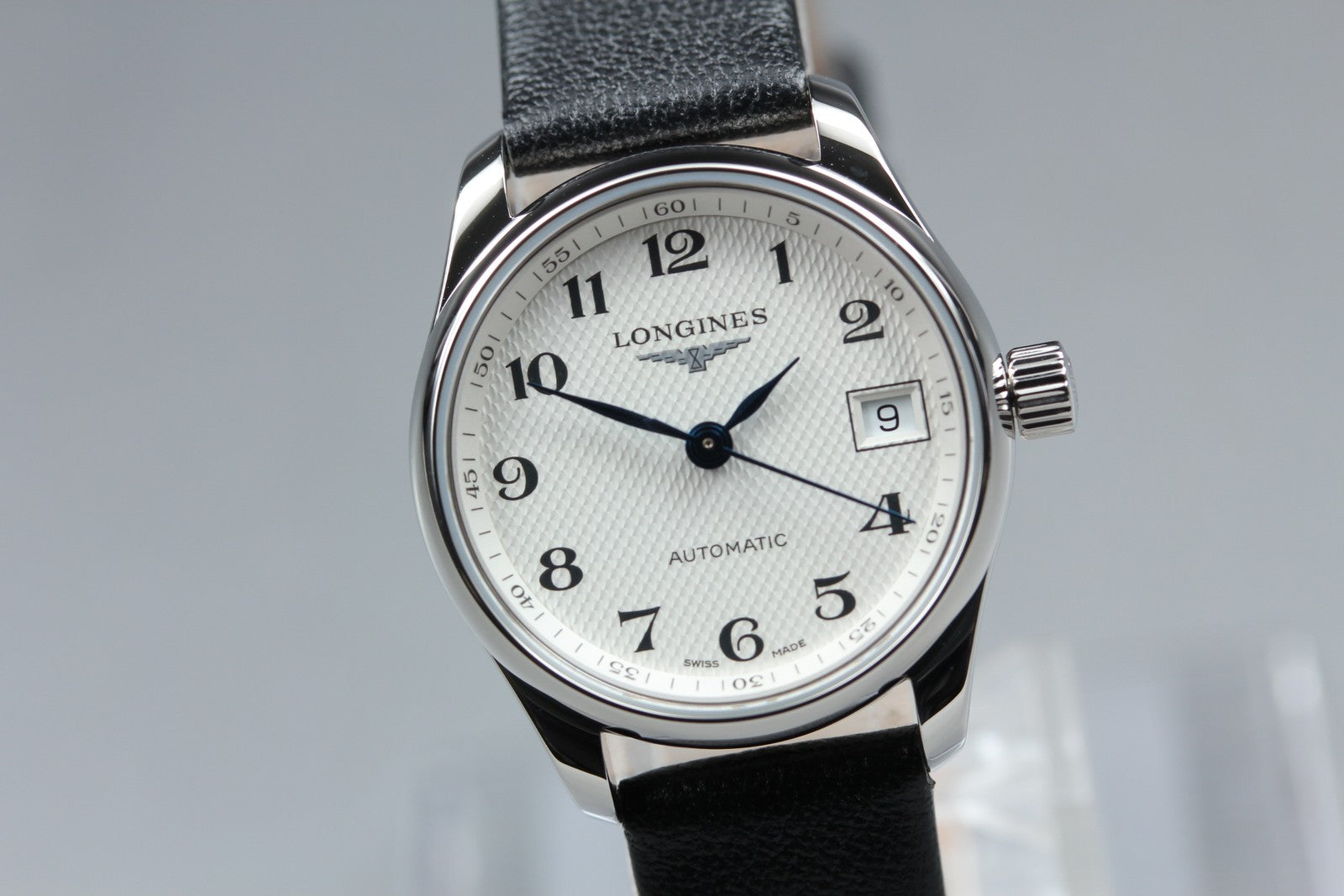 Longines Master Collection L2.128.4 25mm White Dial Black AT Women's Watch [Box]