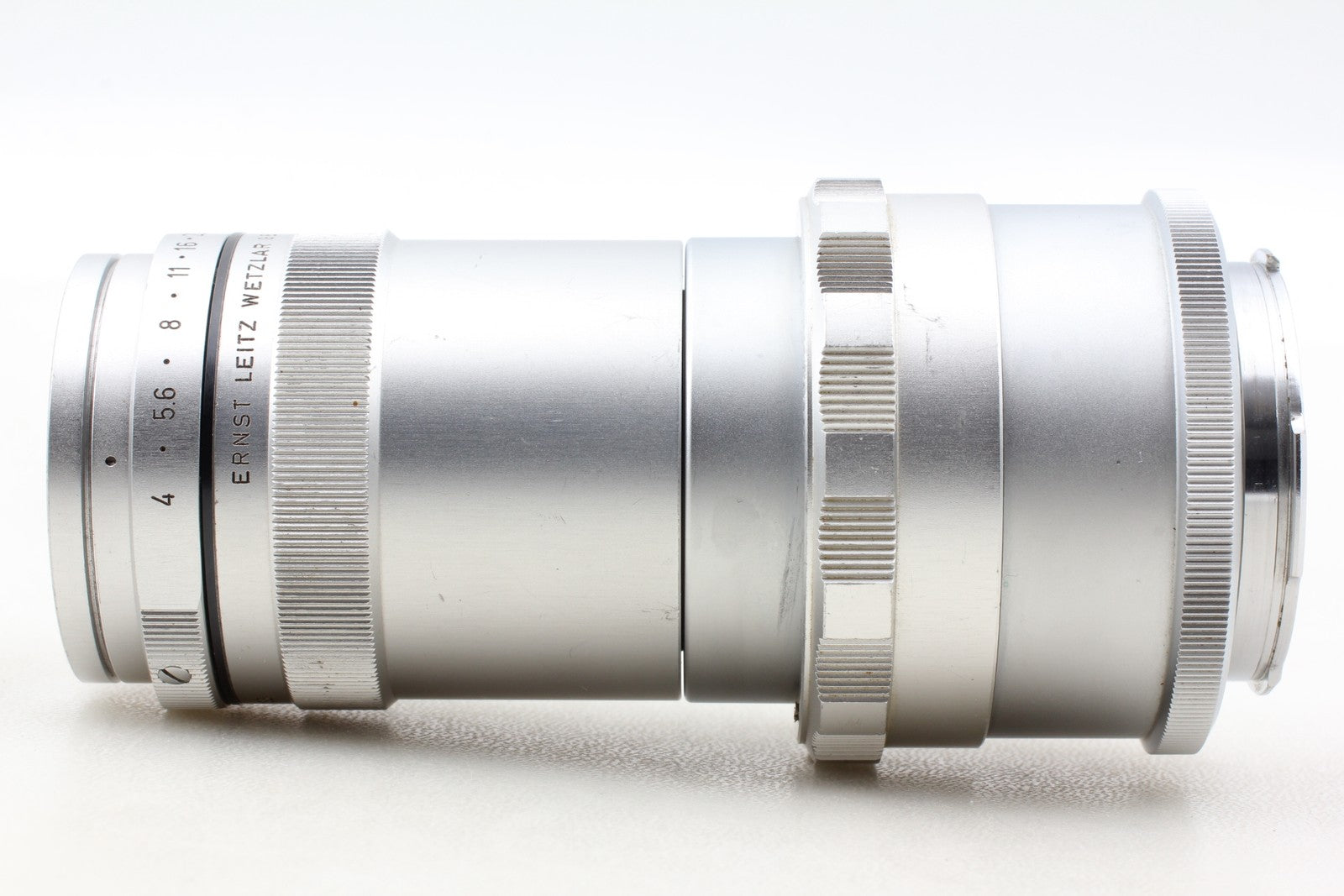 YD64) Leitz WETZLAR ELMAR 135mm F4 Mマウント Exc+5 w/ Case] Leica Ernst Leitz Wetzlar Elmar 135mm f4 Lens From JAP