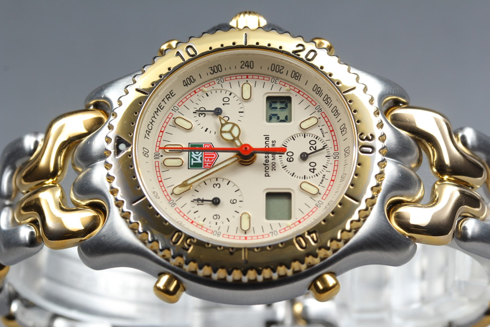 Vintage TAG HEUER SEL.s/el CG1123-0 Professional Quartz Chronograph Men's Watch