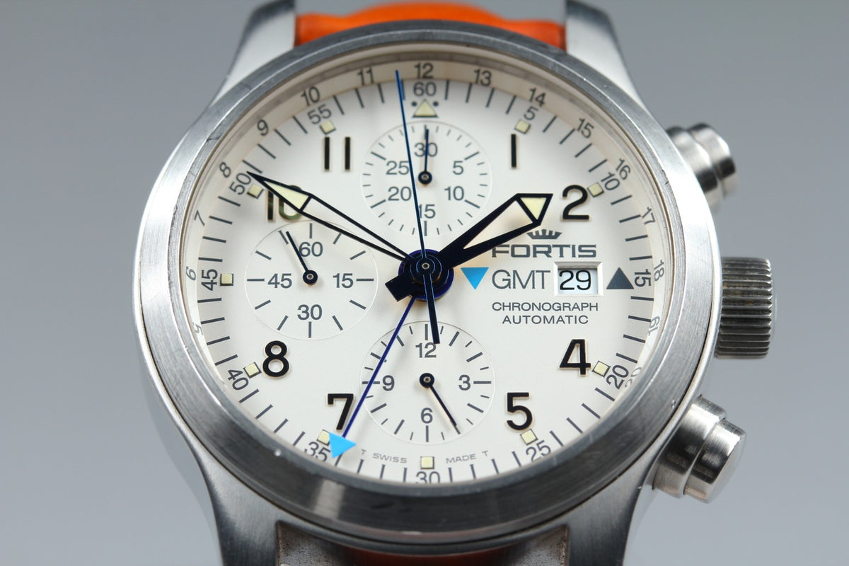 FORTIS B-42 Flieger GMT 637.10.172 Chronograph Automatic Men's Watch 42mm JAPAN