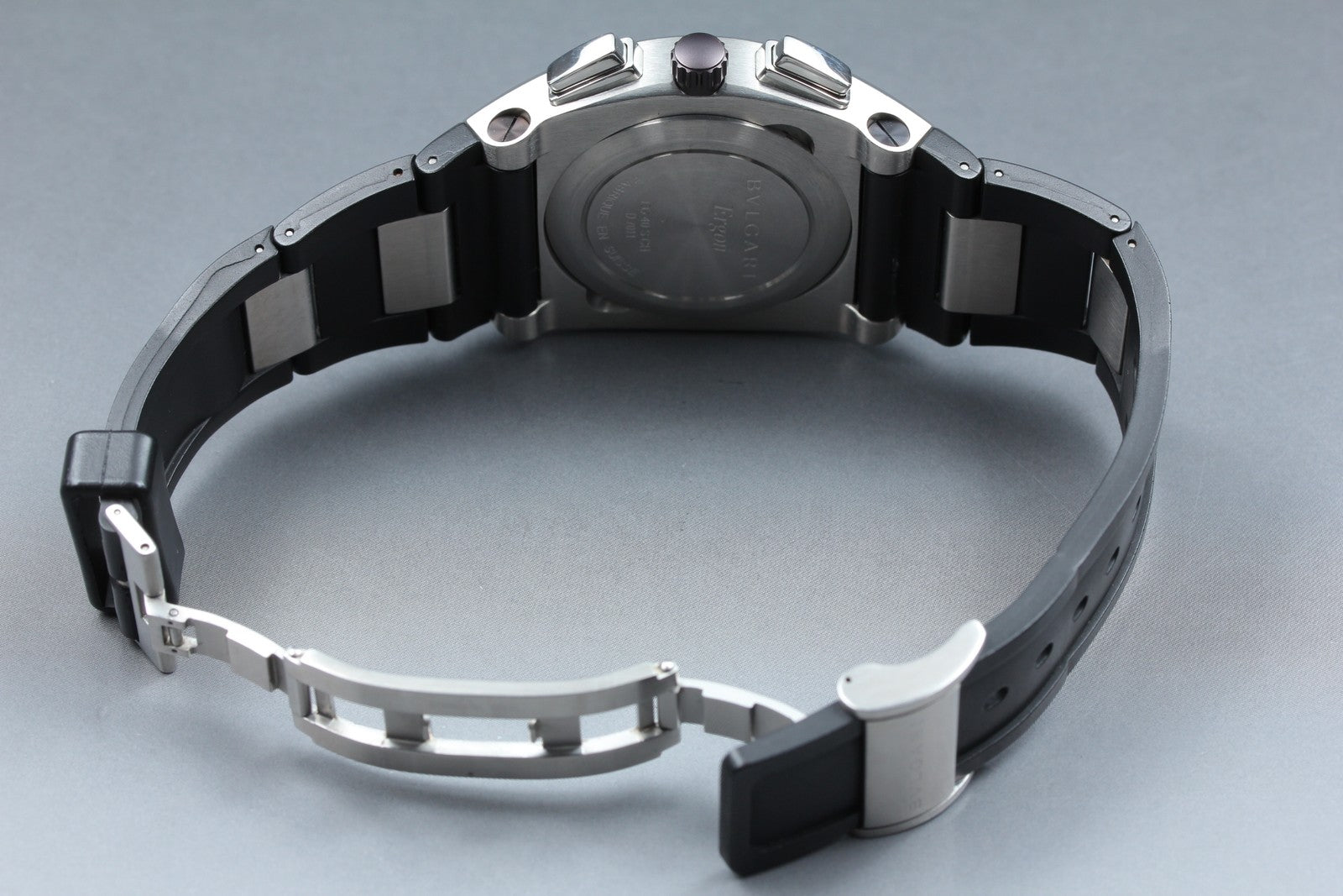 [Exc+5 Box] BVLGARI Ergon EG40SCH Black Chronograph 40mm Automatic Men's Watch