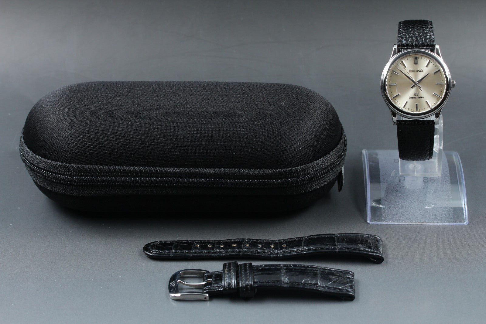 SEIKO Grand SEIKO GS 8J55-0A10 Silver Black 34mm Quartz Men's Watch