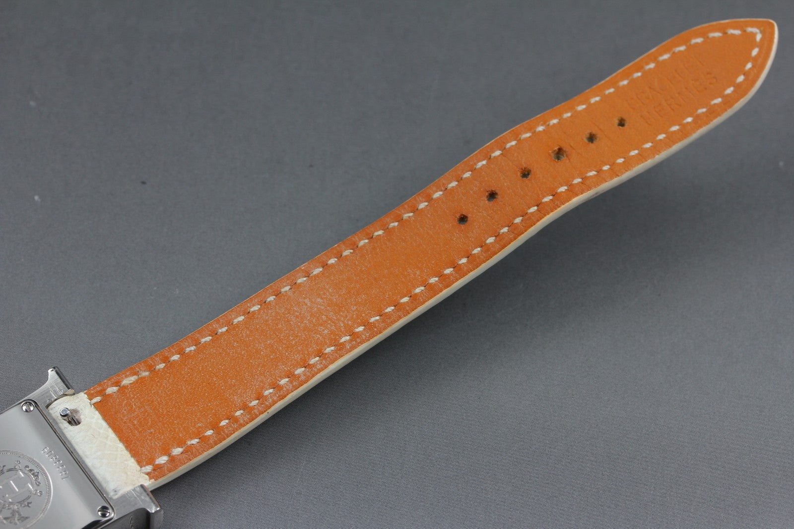 HERMES H Watch HH1.210 Silver Pink Dial 21mm Woman's Watch Quartz JAPAN