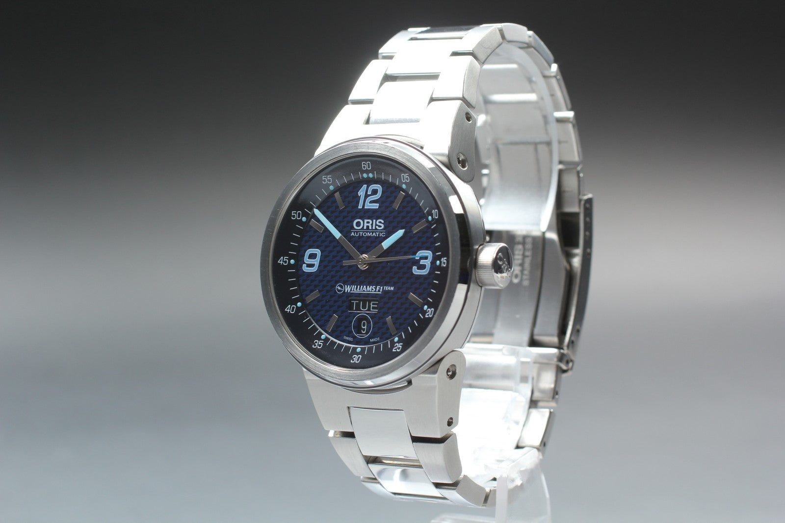 ORIS Williams F1 Team Day Date 7560 Automatic Blue Dial Automatic Men's Watch