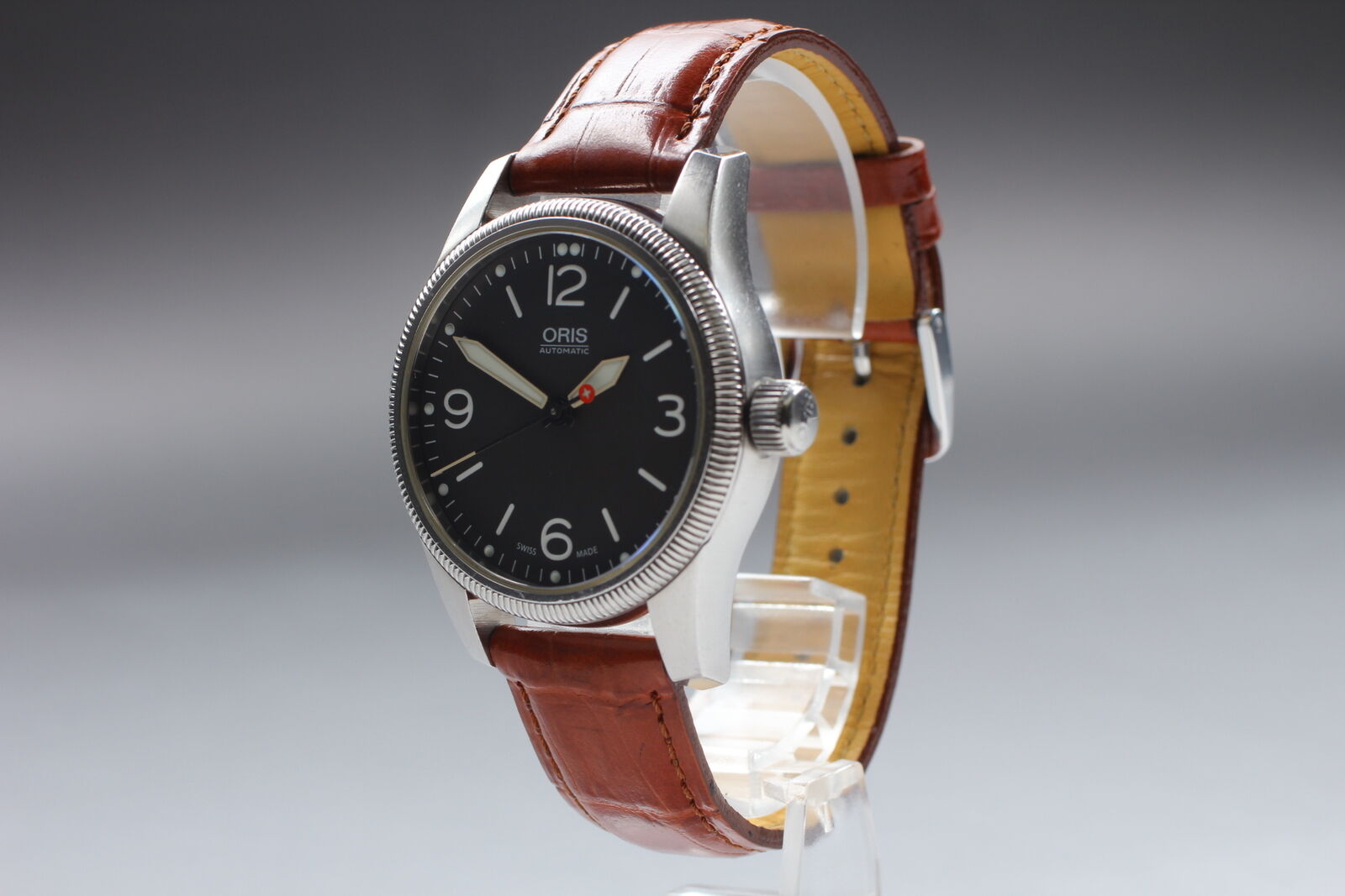 [Exc+5 w/ Box] ORIS Big Crown 7649 Automatic Gray Dial Men's Watch From JAPAN