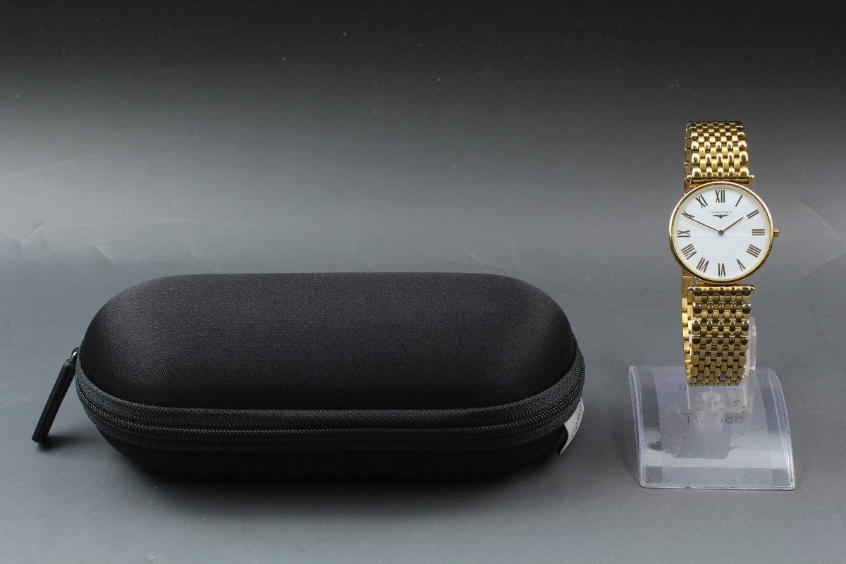 Vintage LONGINES La Grand Classique L4.635.2 Quartz White Men’s Watch 33mm JAPAN