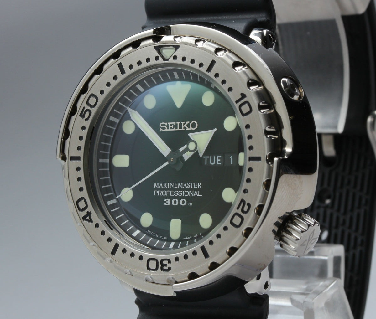 SEIKO Prospex MarineMaster 7C46-0AG0 SBBN033 Black Quartz Men's Watch JAPAN