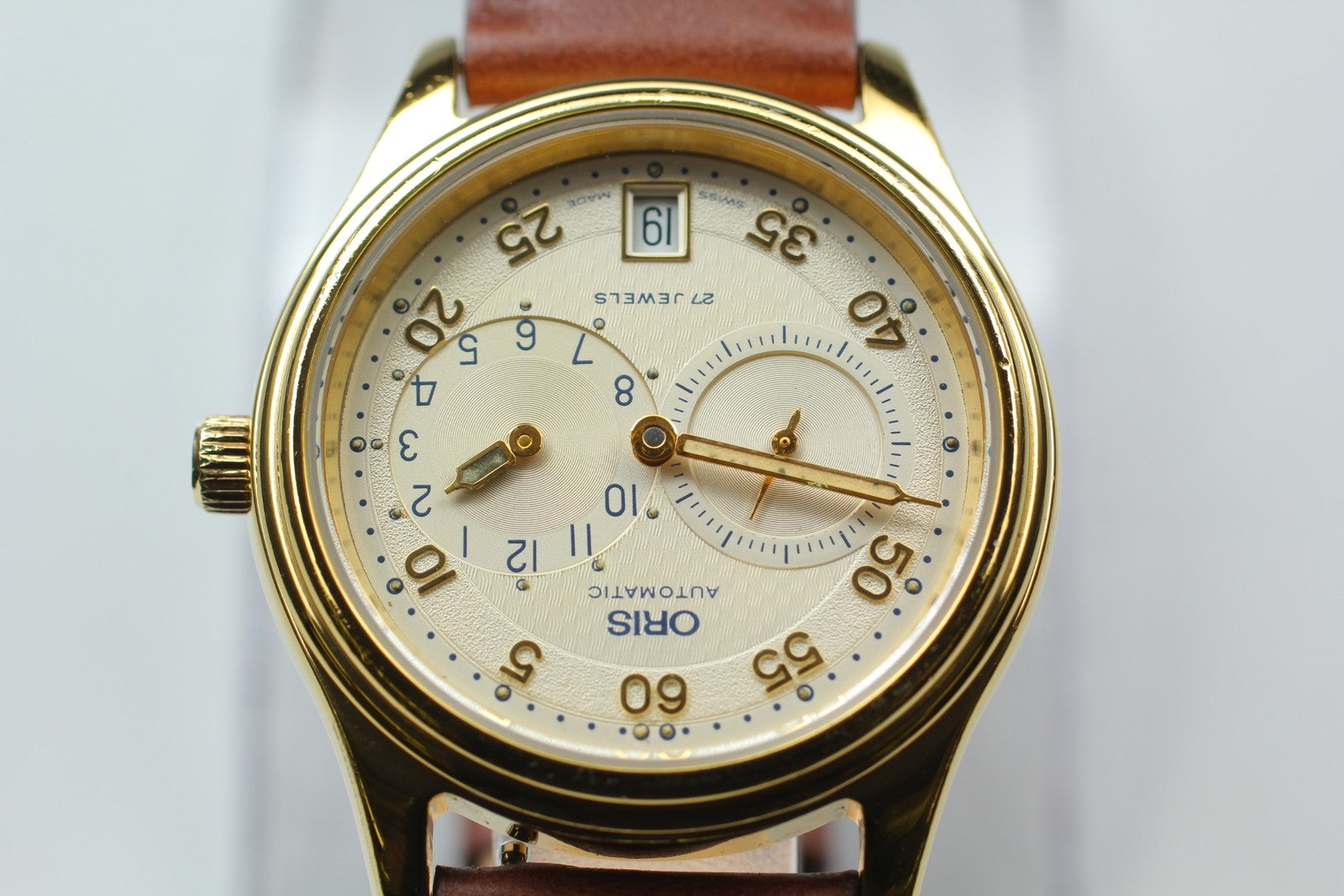 [Exc+4 Box] ORIS Classic Regulator 7473 Gold 35mm Automatic Men's Watch JAPAN