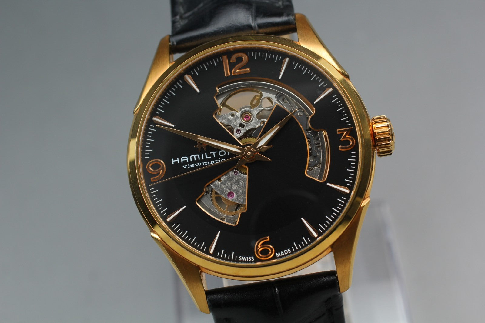 Hamilton Jazzmaster H327350 Automatic Black Dial Men's Watch 41mm JAPAN Box