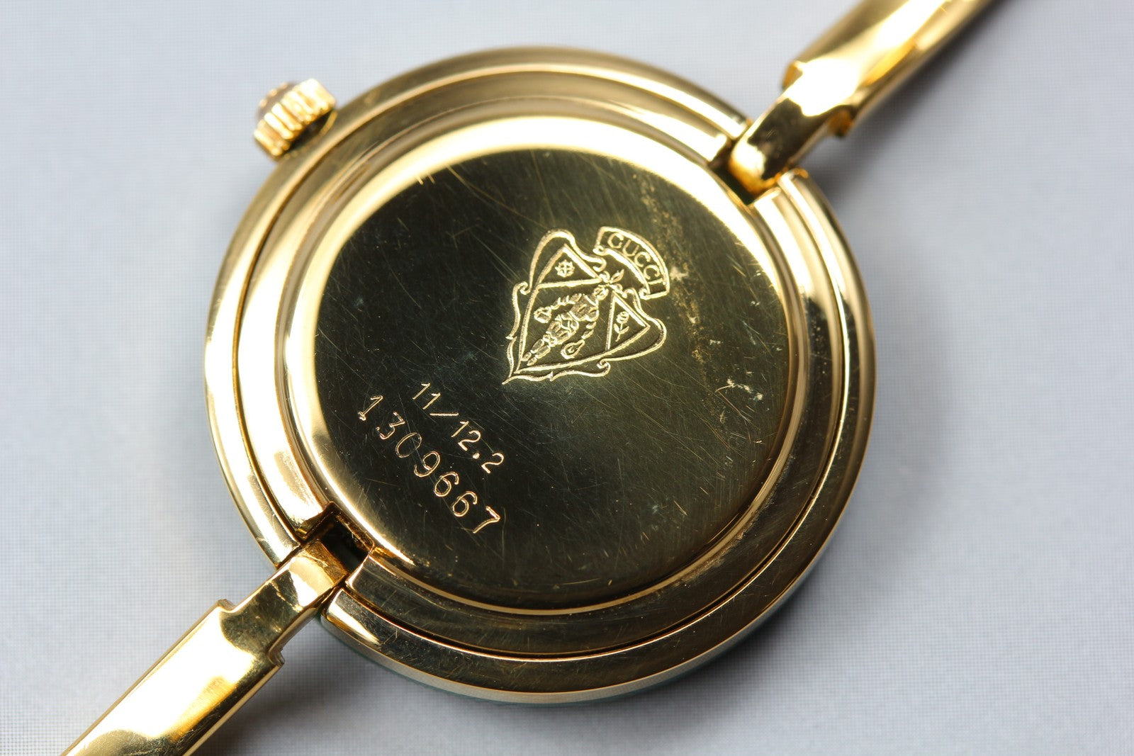 GUCCI Change Bezel Bangle 11/12.2 12Color Quartz Women's Watch 25mm JAPAN Box