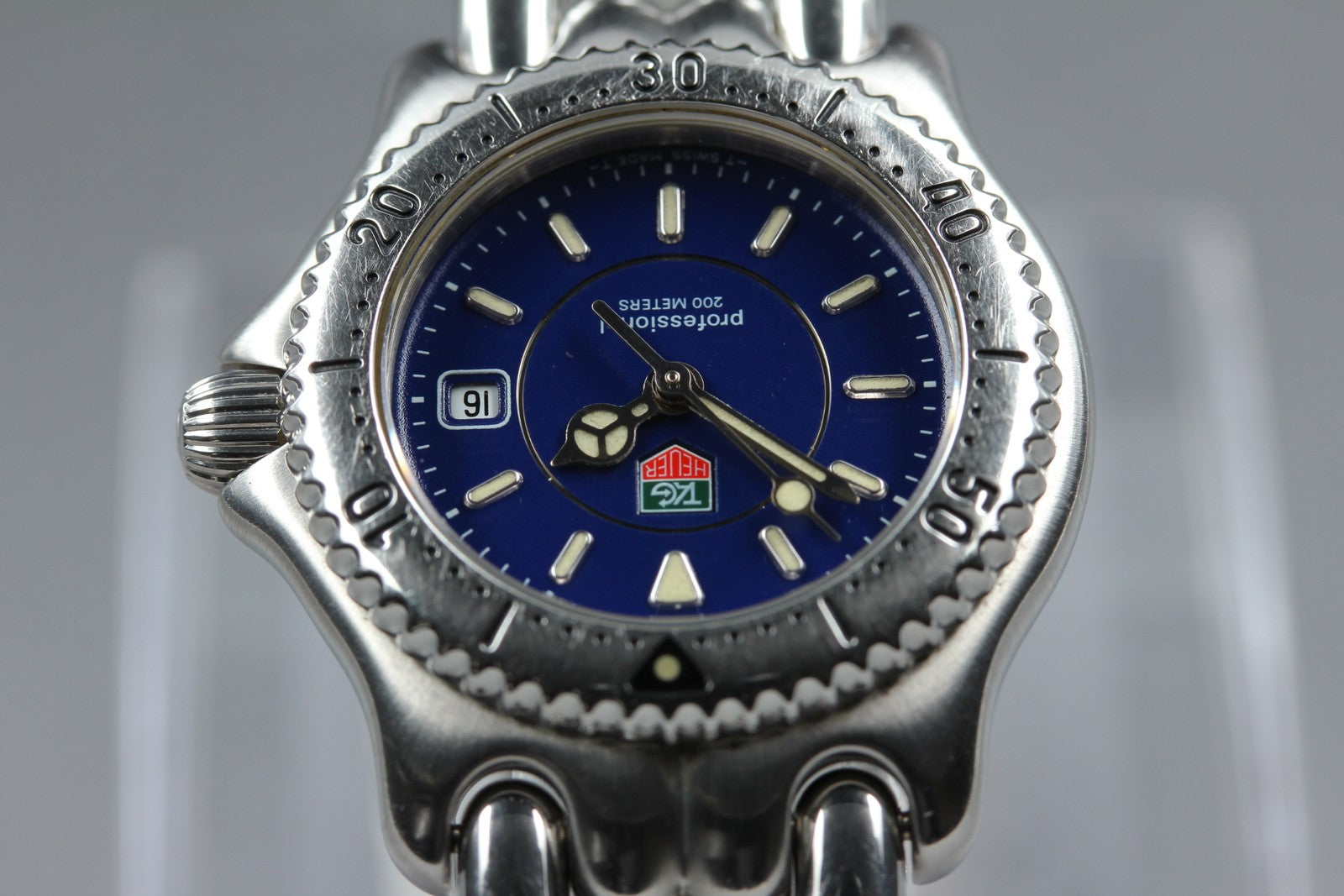 TAG HEUER SEL Professional WG131A Quartz Blue Dial Women's Watch 28mm From JAPAN