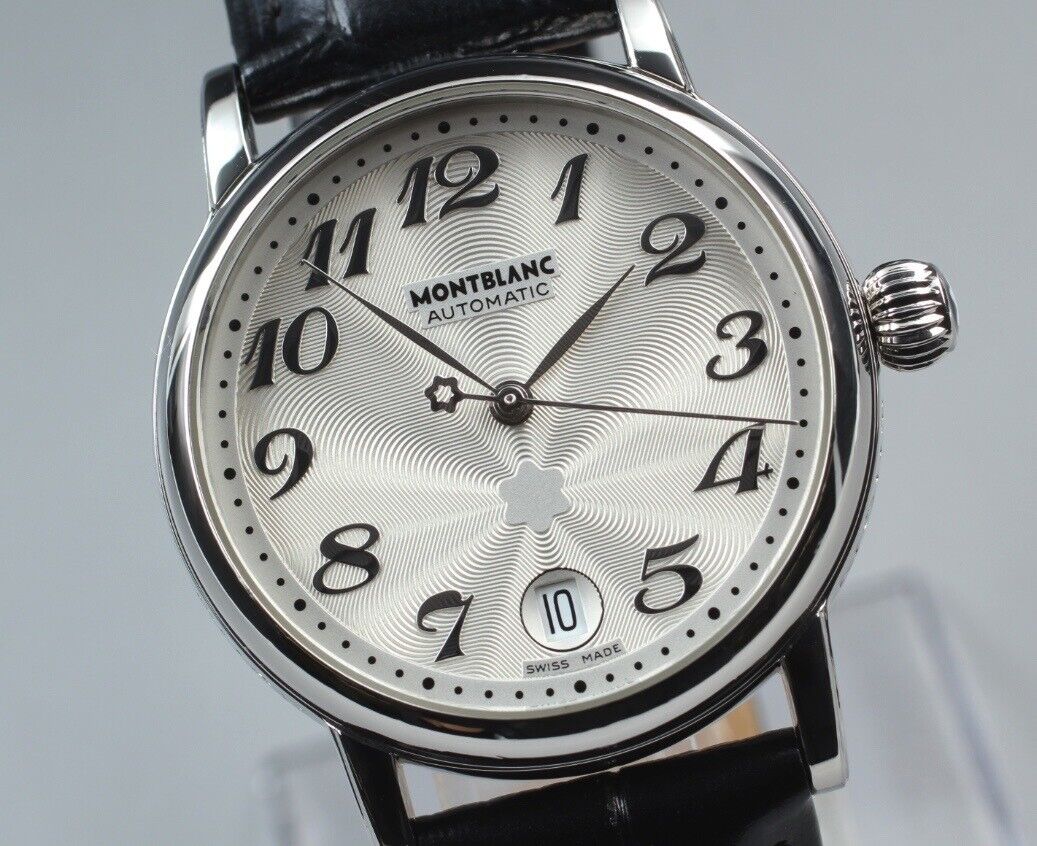 [Near MINT Box] Montblanc Meisterstuck 7042 Silver Dial Men's Quartz From JAPAN