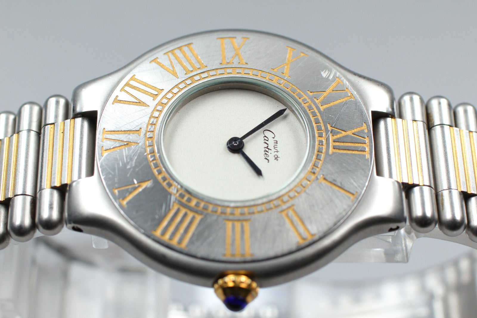 Vintage [Exc+4] Cartier Must de Cartier 21 30mm Unisex Quartz Watch From JAPAN