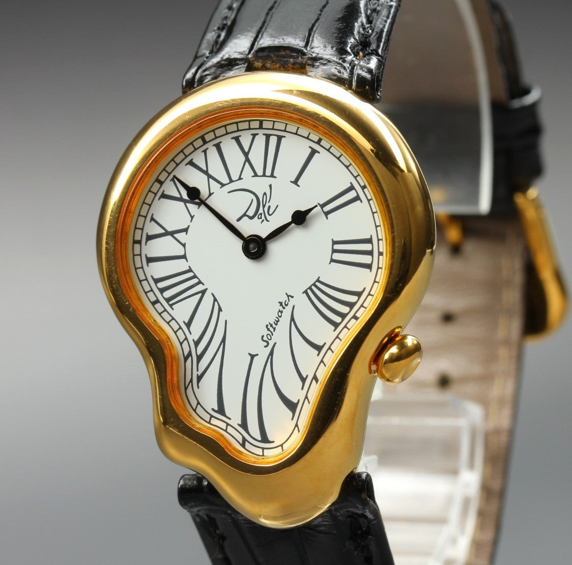 [Overhauled] Salvador Dali Softwatch 121257 32mm Gold Black Unisex Quartz Watch