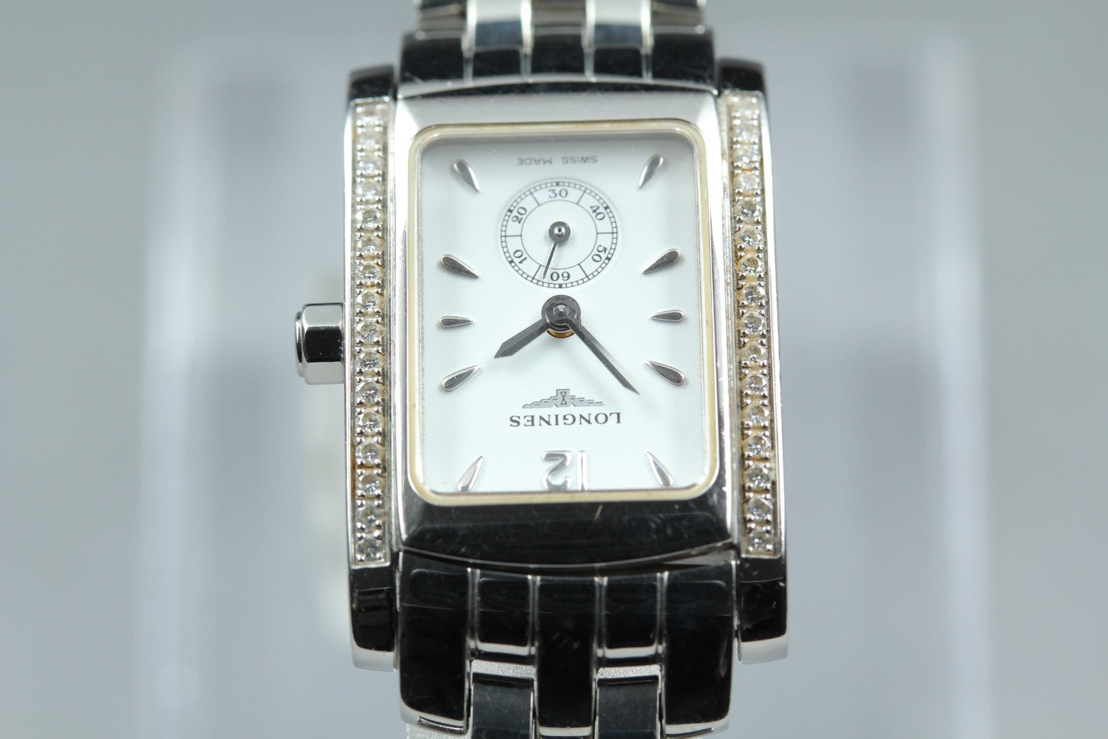 New Batt LONGINES Dolce Vita L5.155.0 Quartz White Dial Women's Watch 20mm JAPAN