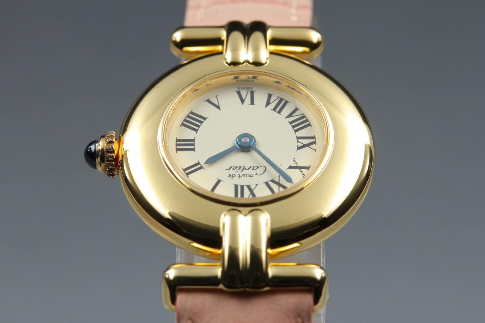 Vintage Cartier Must Colisee Vermeil 590002 Pink Gold Women's Quartz Watch
