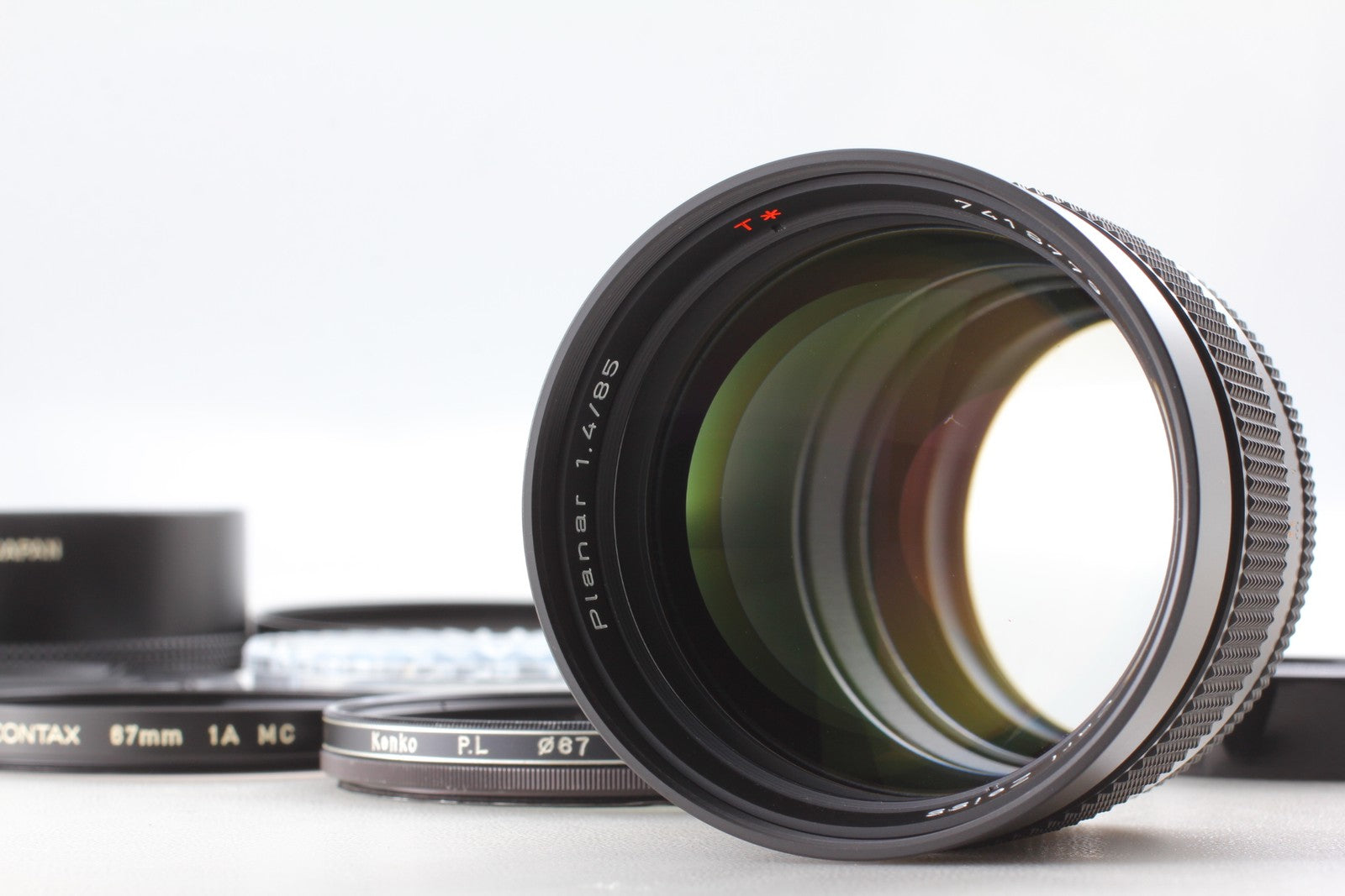 [MINT w/ Hood] Contax Carl Zeiss Planar T* 85mm F/1.4 Lens CY Mount MMJ JAPAN