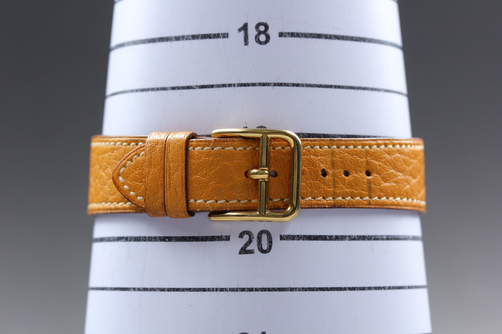 Vintage Hermes Clipper 34mm White Dial Brown Date Unisex Watch Quartz  [w/Box]