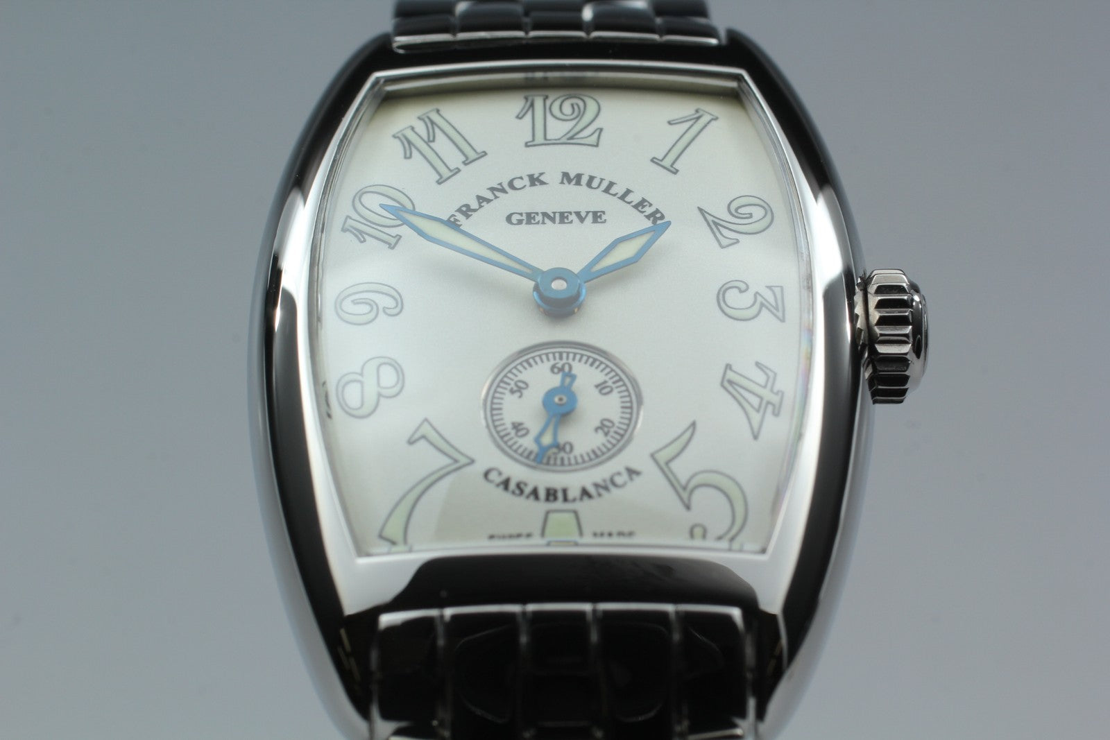 [Near MINT Box] Franck Muller Tonneau Curvex 1750S6 Silver Manual Women's Watch
