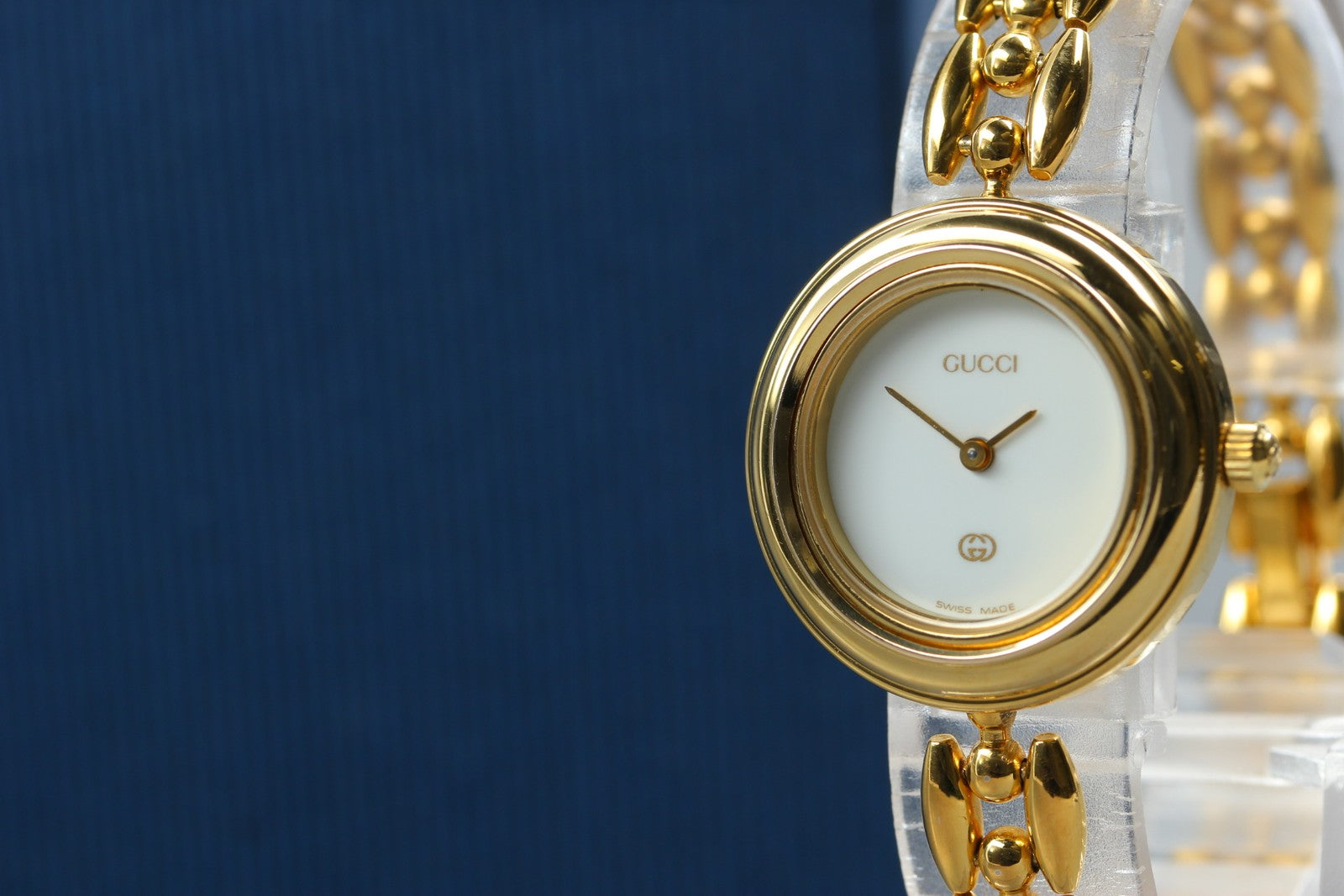 [Overhauled] Gucci Change Bezel 11/12 Gold Bezel 26mm Women's Qz Watch Vintage