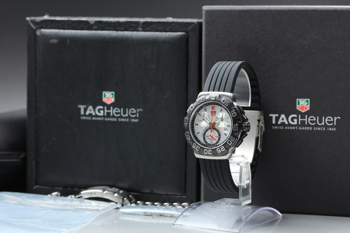 TAG HEUER Formula 1 CAH1111 Silver Dial Quartz Men's Watch 41mm JAPAN Box