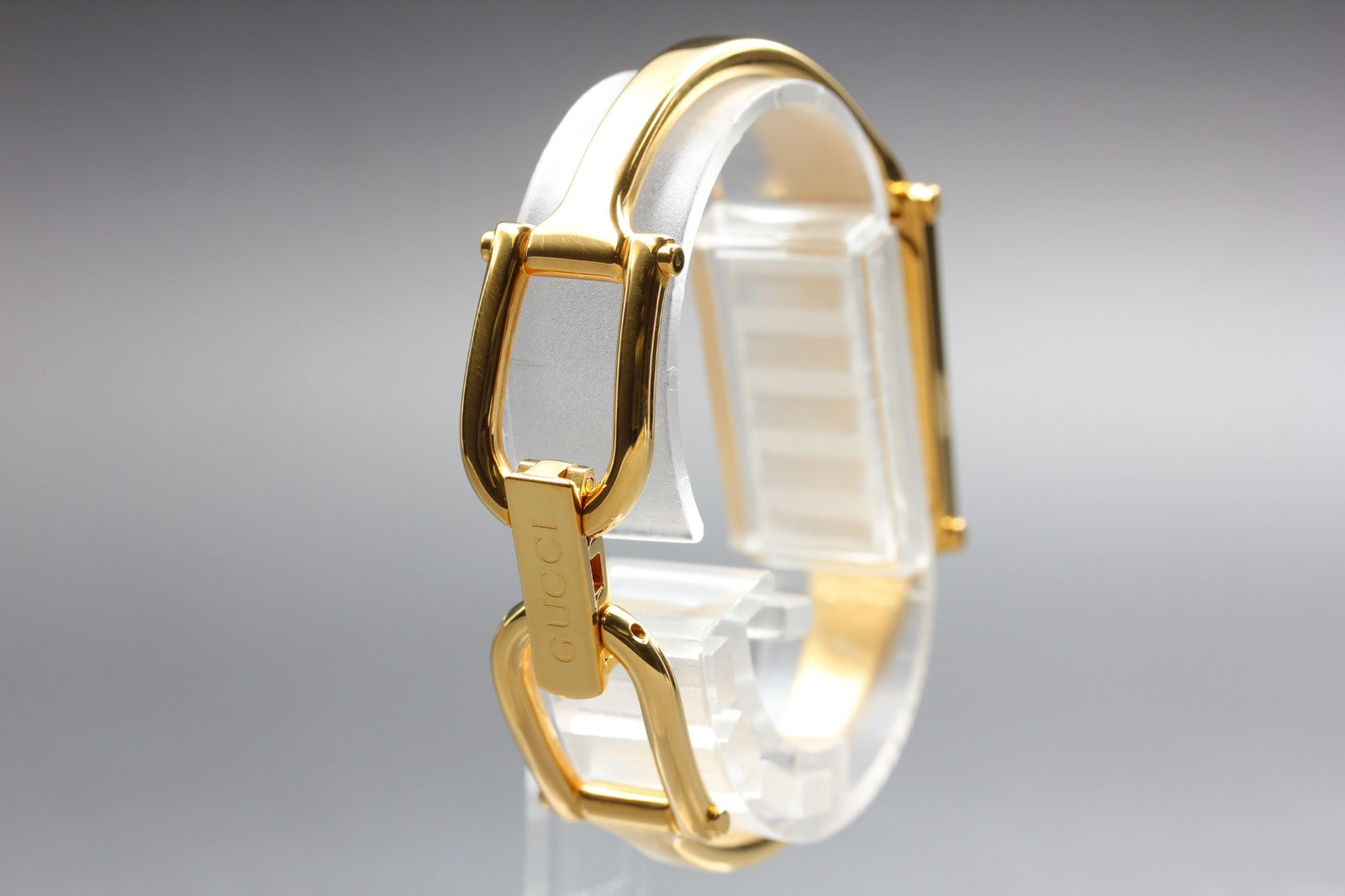 Vintage Gucci 1500L Shell Dial Gold 12mm Bangle Women's Quartz Watch  [w /Box]