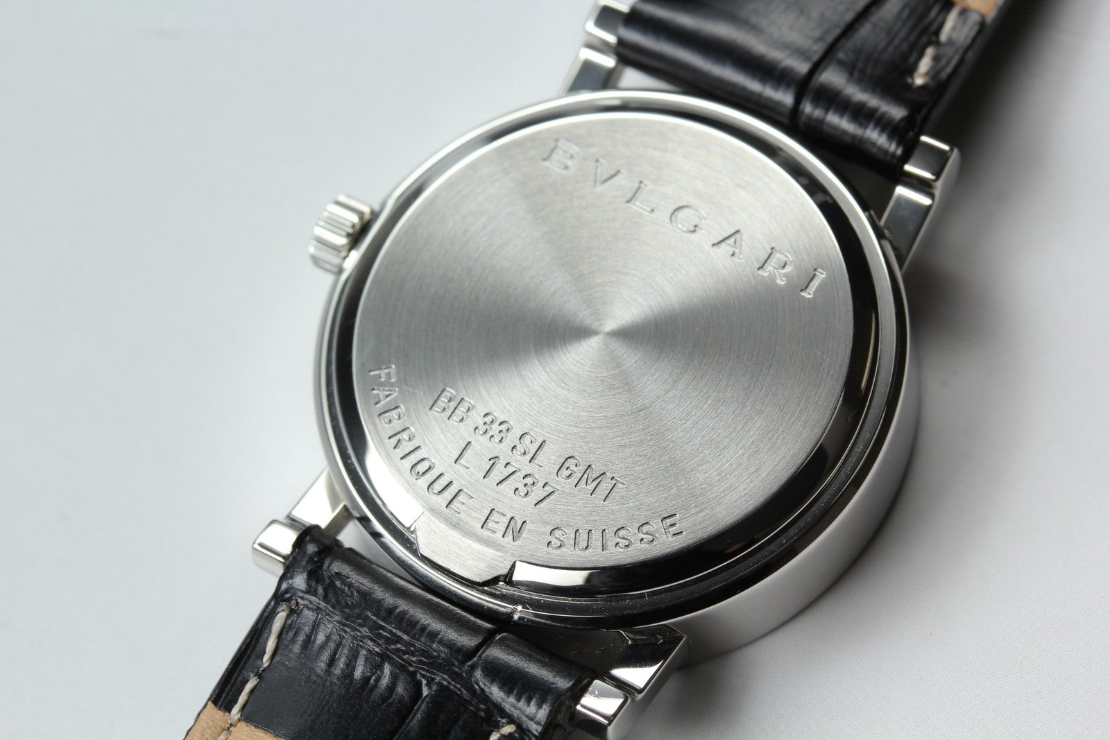 BVLGARI BVLGARIBVLGARI BB33SL GMT Black Automatic Men's Watch 33mm JP Box