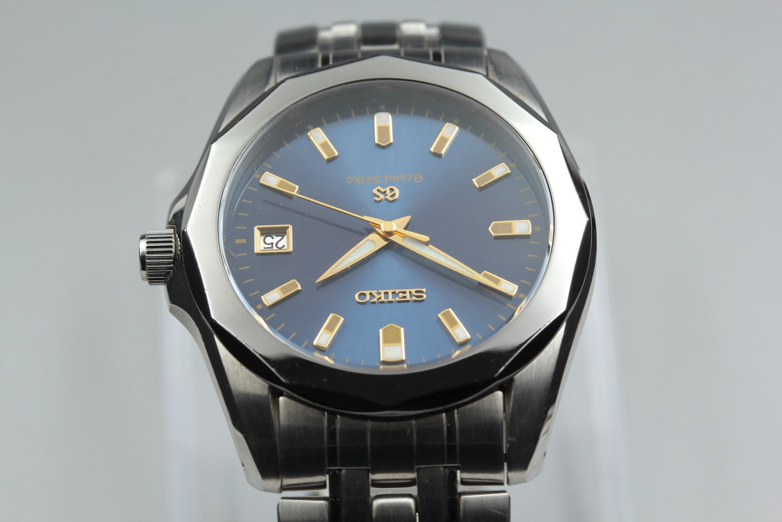 [Exc+5] Grand SEIKO GS 8J56-8000 SBGF003 Blue 36mm Men's Quartz Watch JAPAN