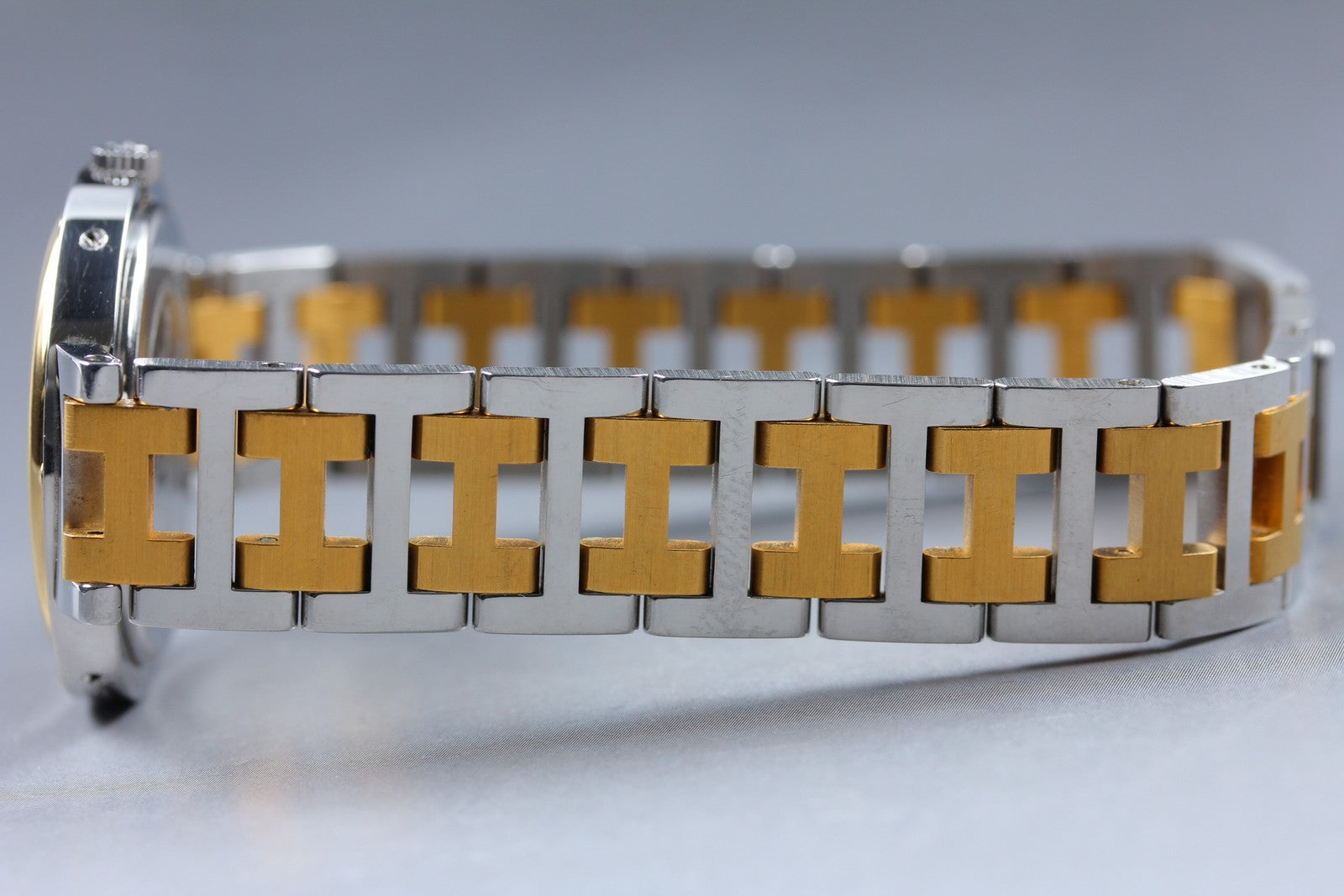 Vintage [Exc+5 Box]  HERMES Clipper White Dial Gold 24mm Woman's Quartz Watch