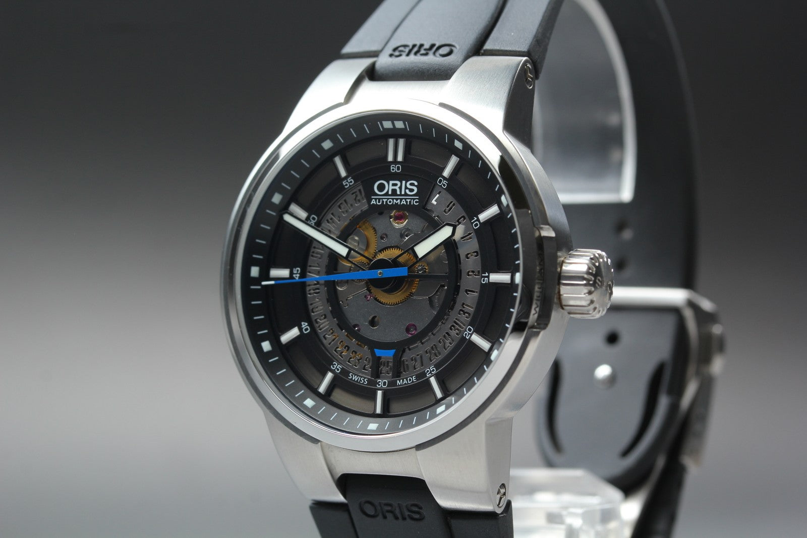 [Near MINT- Box] ORIS Williams Engine Date 7740 Black 42mm Automatic Men's Watch