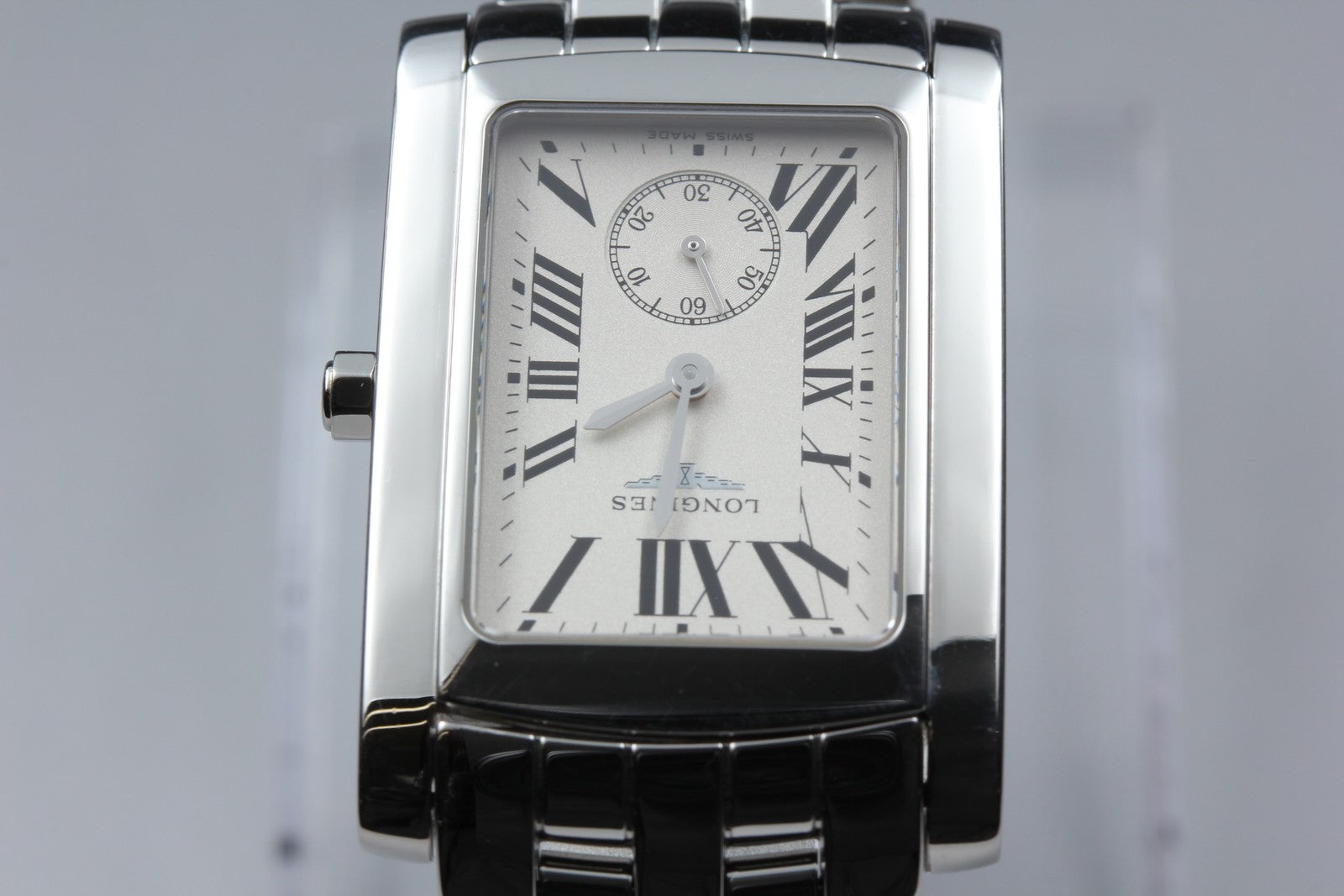 New Batt LONGINES DolceVita L5.655.4 White Unisex Quartz Watch 26mm JAPAN Box