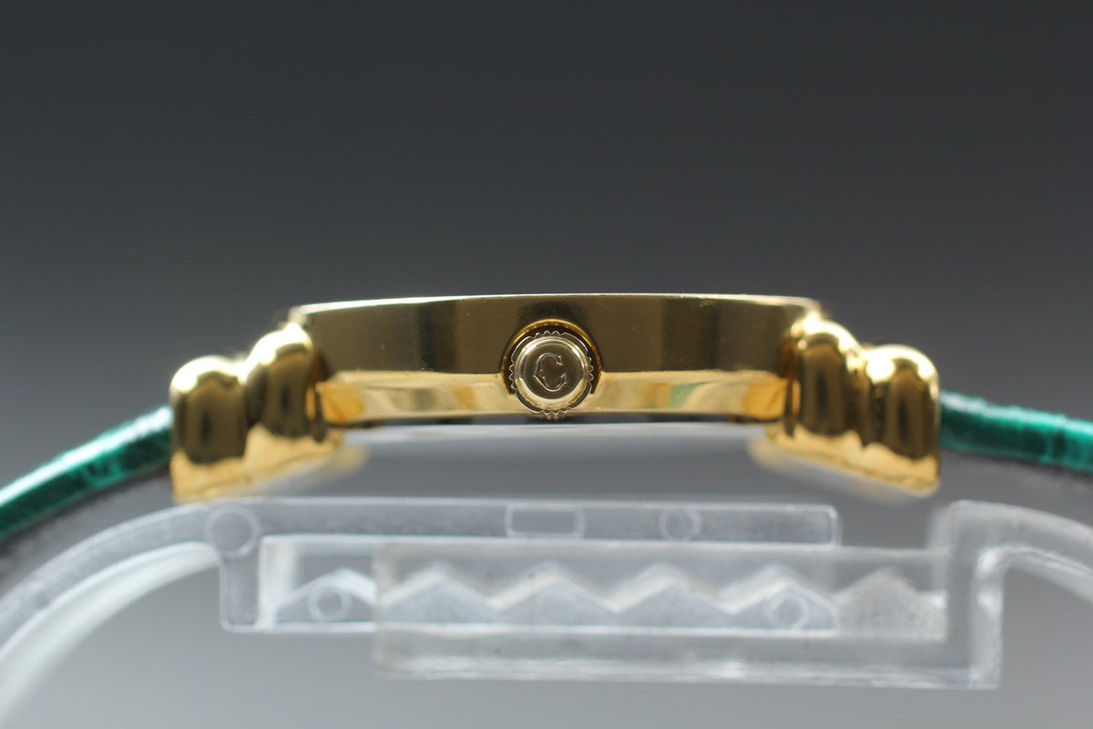 PHILIPPE CHARRIOL St.Tropez Gold Green 12 Stones 24mm Quartz Women's Watch