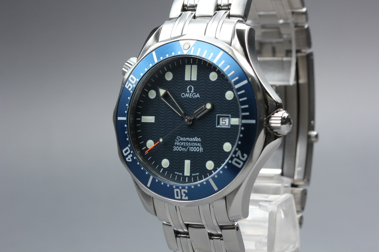 OMEGA Seamaster 300M 2541.80 Cal.1538 196.1523 Blue 41mm Qz Men's Watch [Box]