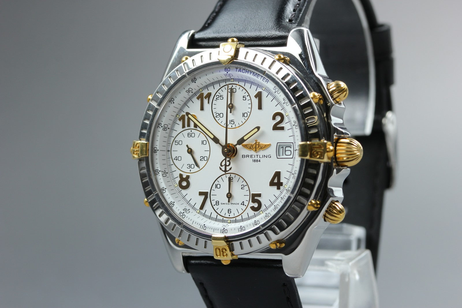 BREITLING Chronomat B13050.1 White Black 39mm Chronograph AT Men's Watch [w/Box]