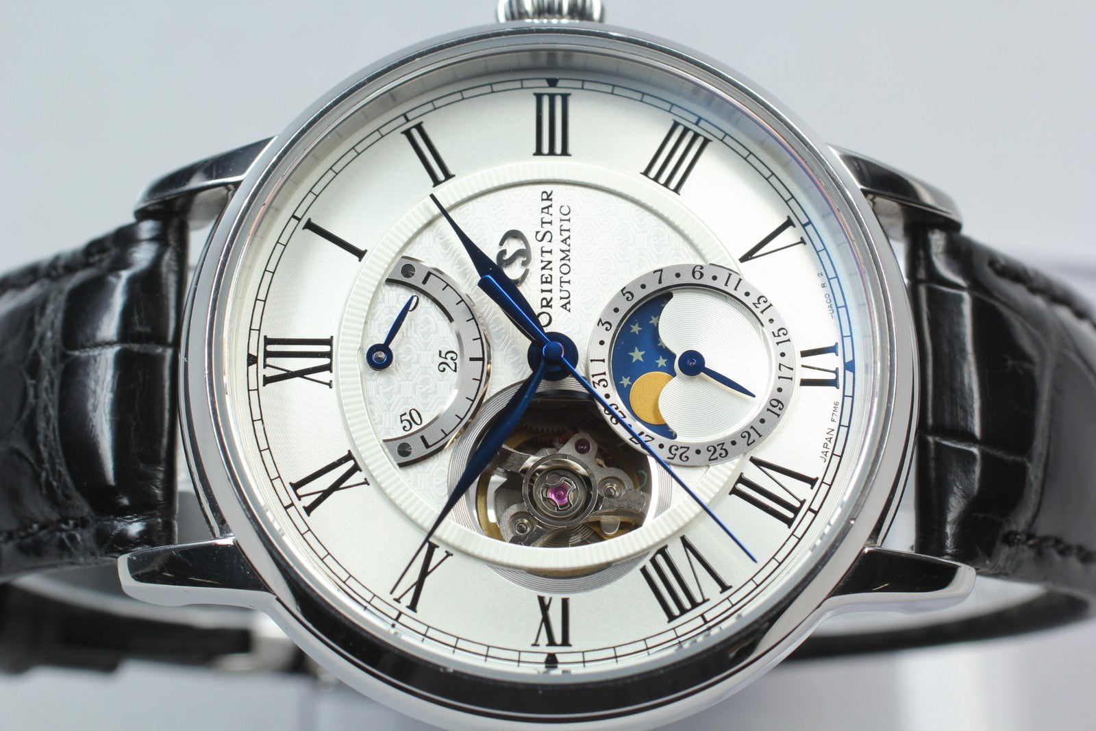 ORIENT Star Classic F7M6-UAB0 Automatic Silver Date Men's Watch 41mm N MINT*Box
