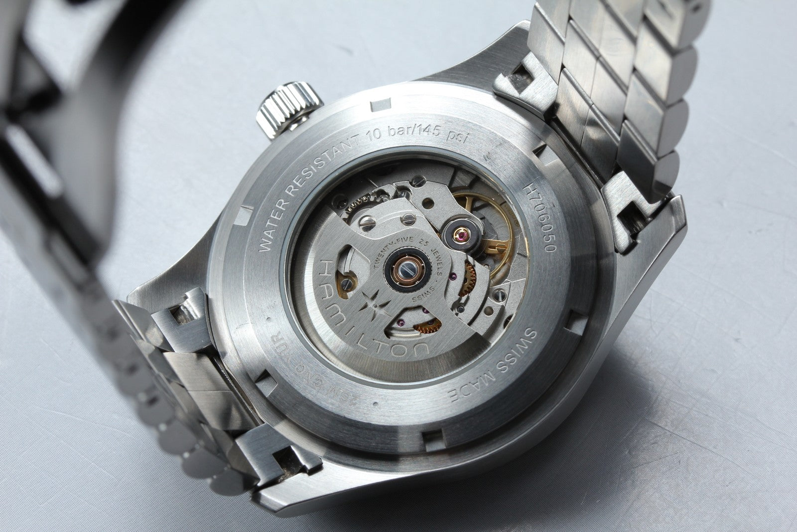 [Near MINT- Box] Hamilton Khaki Field H706050 Green Date 42mm AT Men's Watch