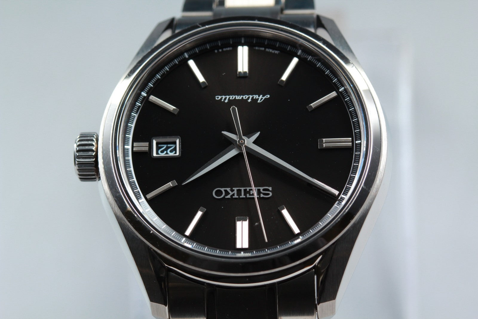 Exc+5* SEIKO Presage 6R15-03P0 Automatic Black Dial Boy's Watch 40mm JAPAN