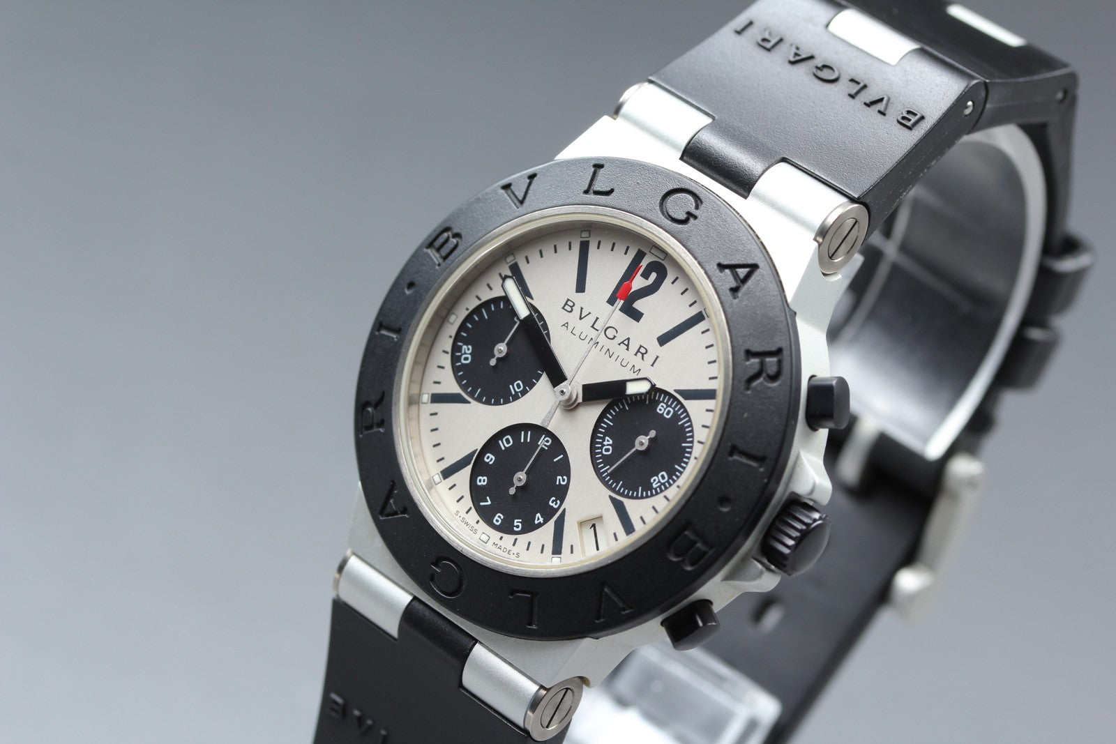 BVLGARI Diagono AC38TA Automatic Chronograph Men's Watch 38mm JAPAN Box