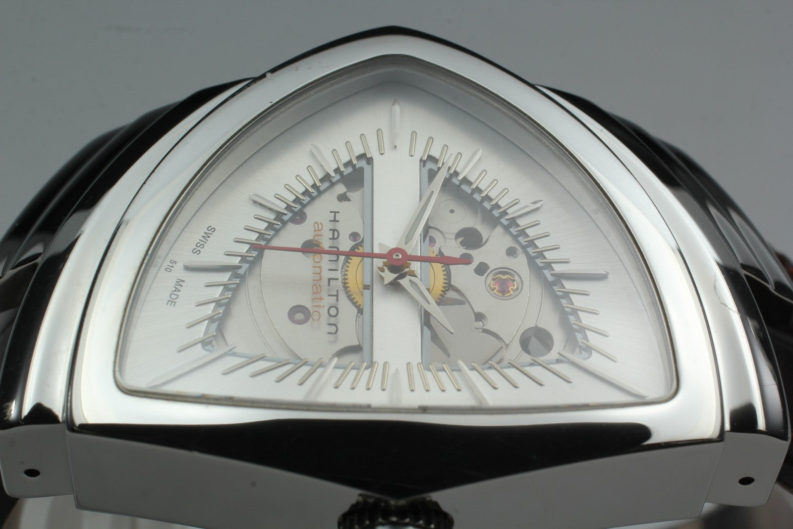 [Exc+5 Box] HAMILTON Ventura H245150 Automatic Brown Silver Men's Watch JAPAN