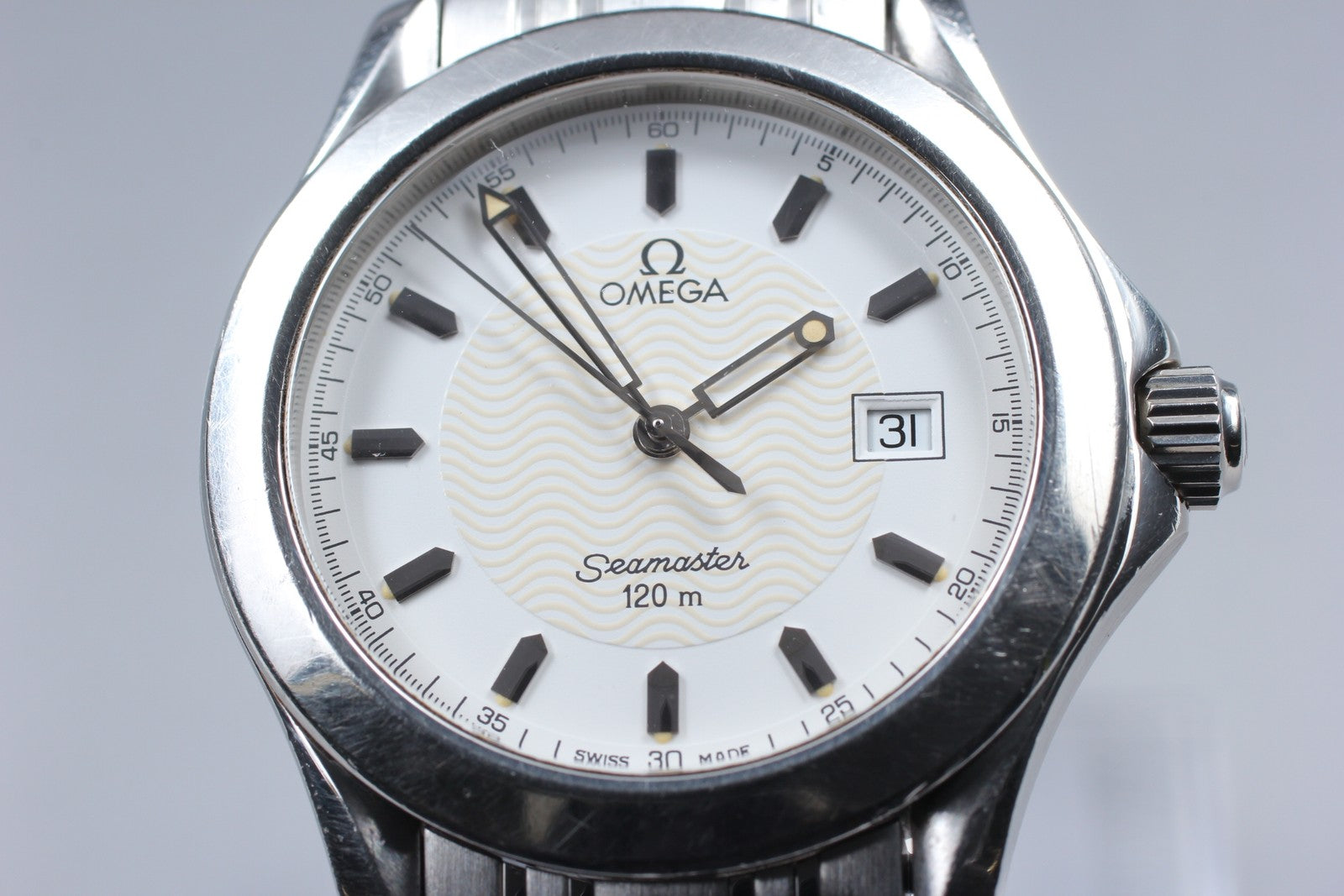 Exc+5 OMEGA Omega Seamaster 120m 2511.21 Ref.196 1501 Quartz Men's Watch 36mm JP