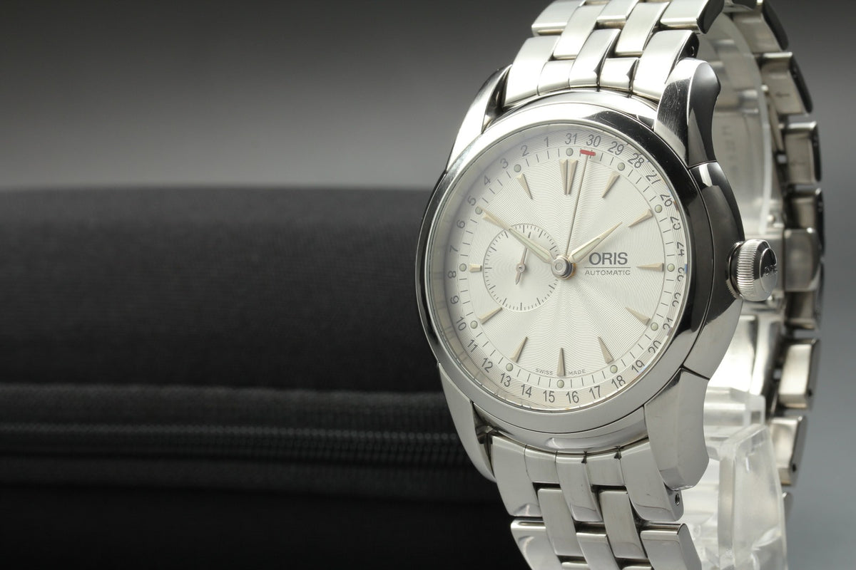 ORIS Artelier Pointer Date 7545A Automatic Small Second Men's Watch 42mm JAPAN