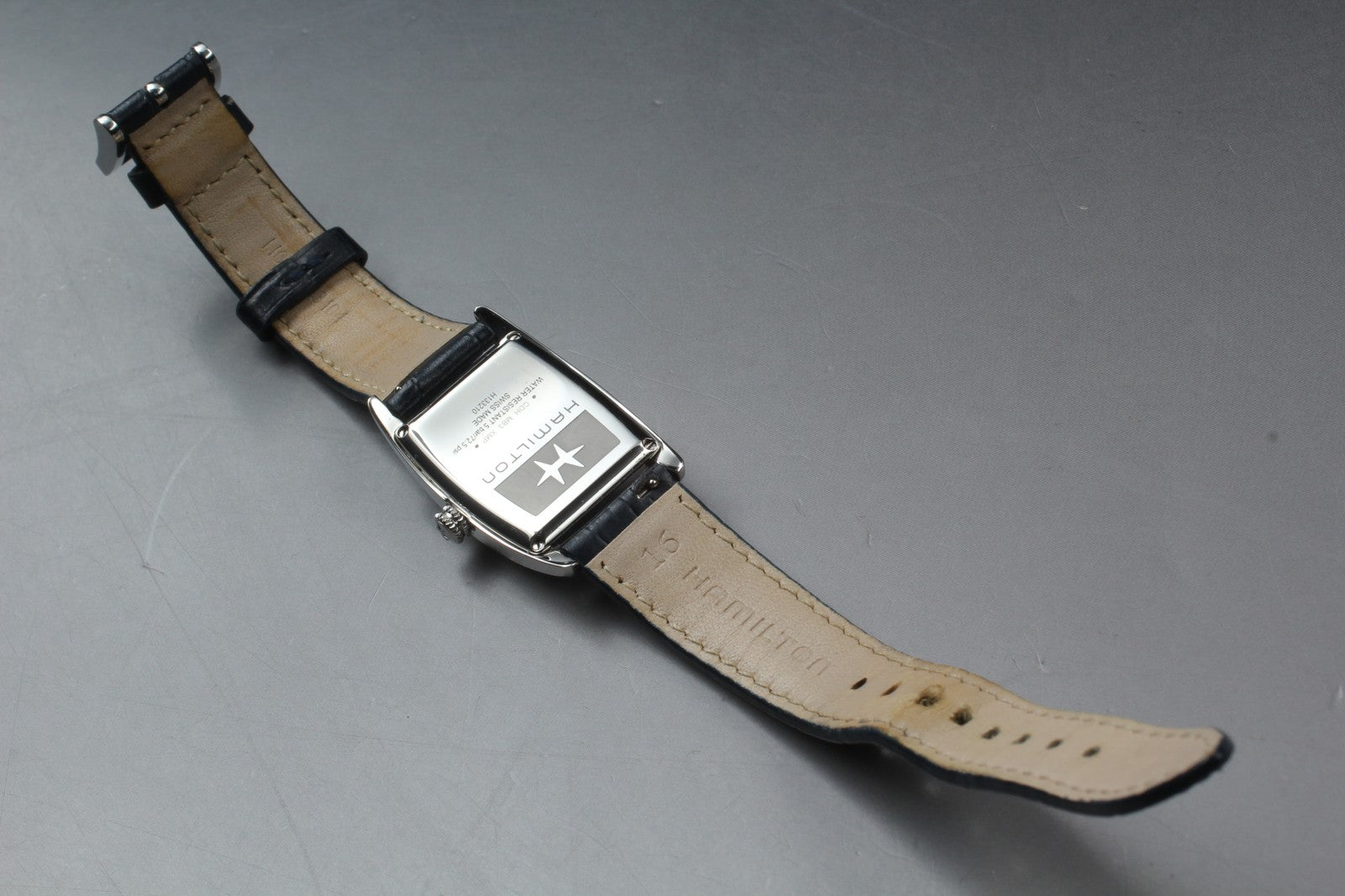 New Batt[Exc+5]Box Hamilton American Classic Bolton H133210 QZ Watch 24mm JAPAN
