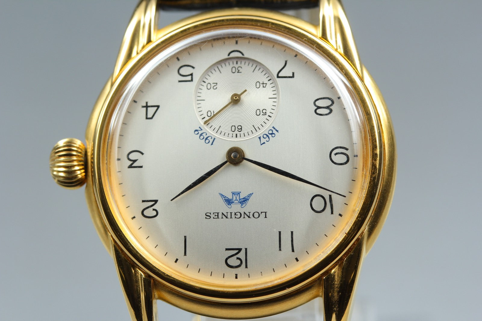 Vintage LONGINES Longines 125th Anniversary 5254 Manual Men's Watch 33mm JAPAN