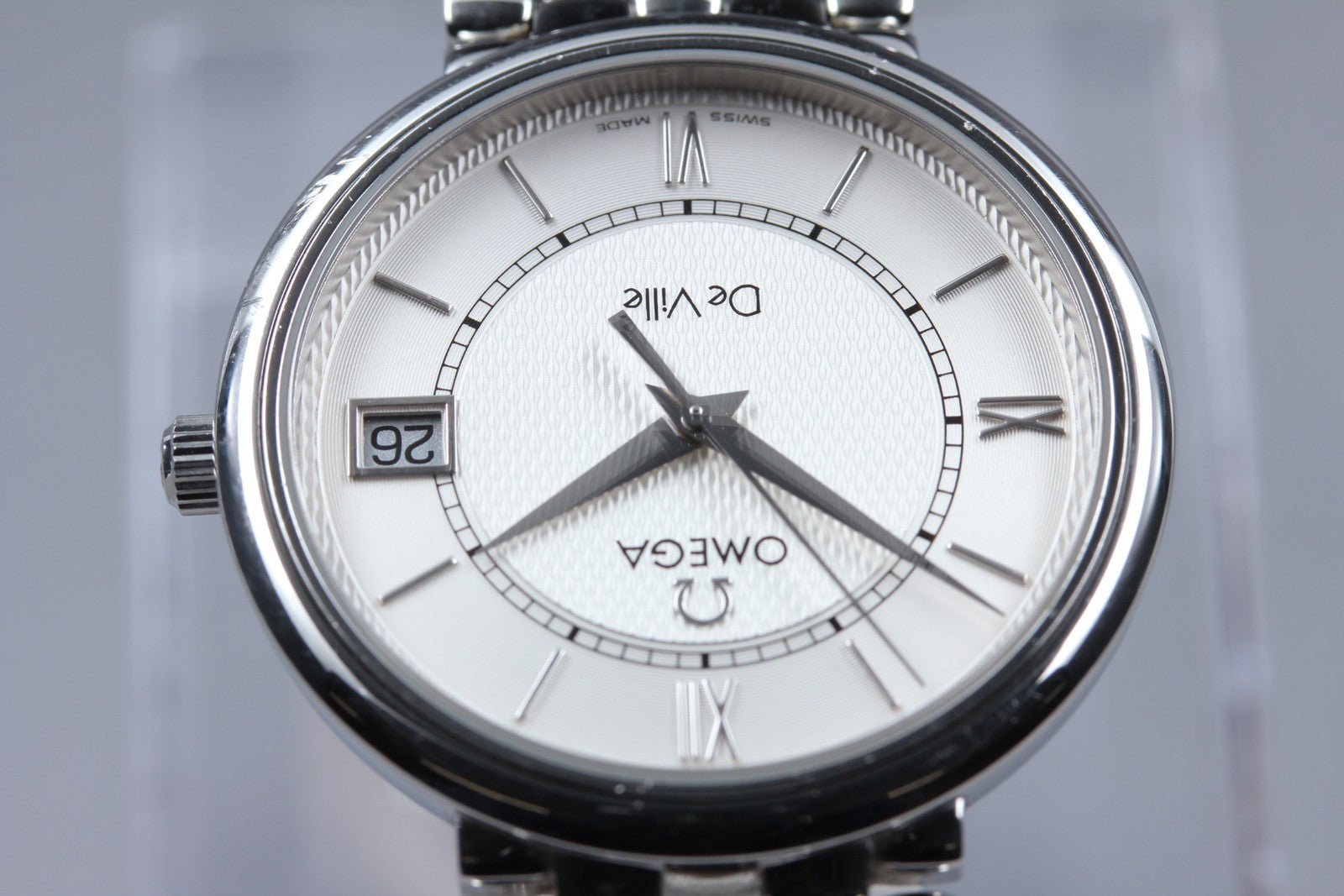 [Exc+5] Omega De Ville Prestige 396.2532 Cal.1532 Silver 33mm Quartz Men's Watch
