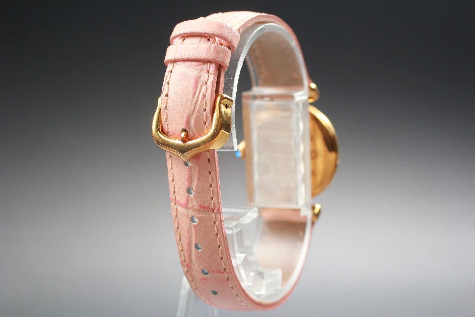 Vintage [Exc+5] Cartier Must Colisee Vermeil 590002 Gold Pink Women's Qz Watch