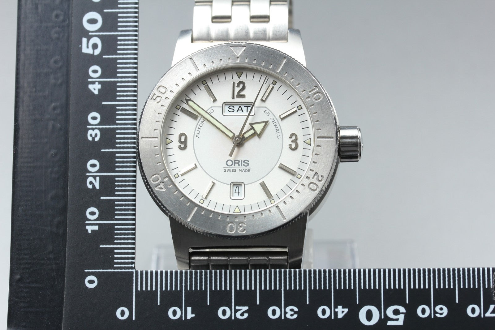 [Exc+5] ORIS Divers Regulator 635-7514 Silver Date 41mm Automatic Men’s Watch