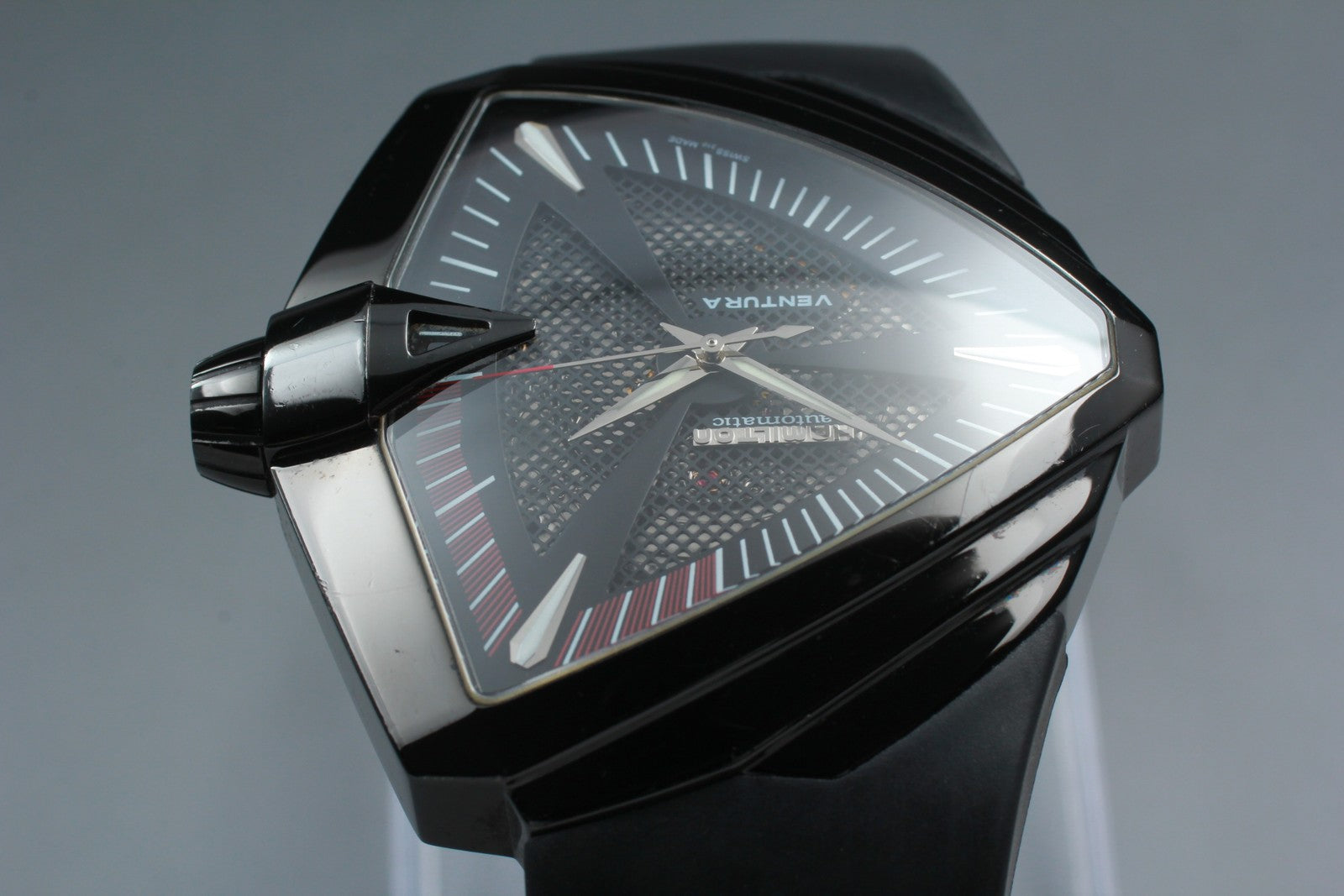 Exc+5*Box HAMILTON Ventura XXL Elvis Presley Automatic Black Men's Watch 46mm JP