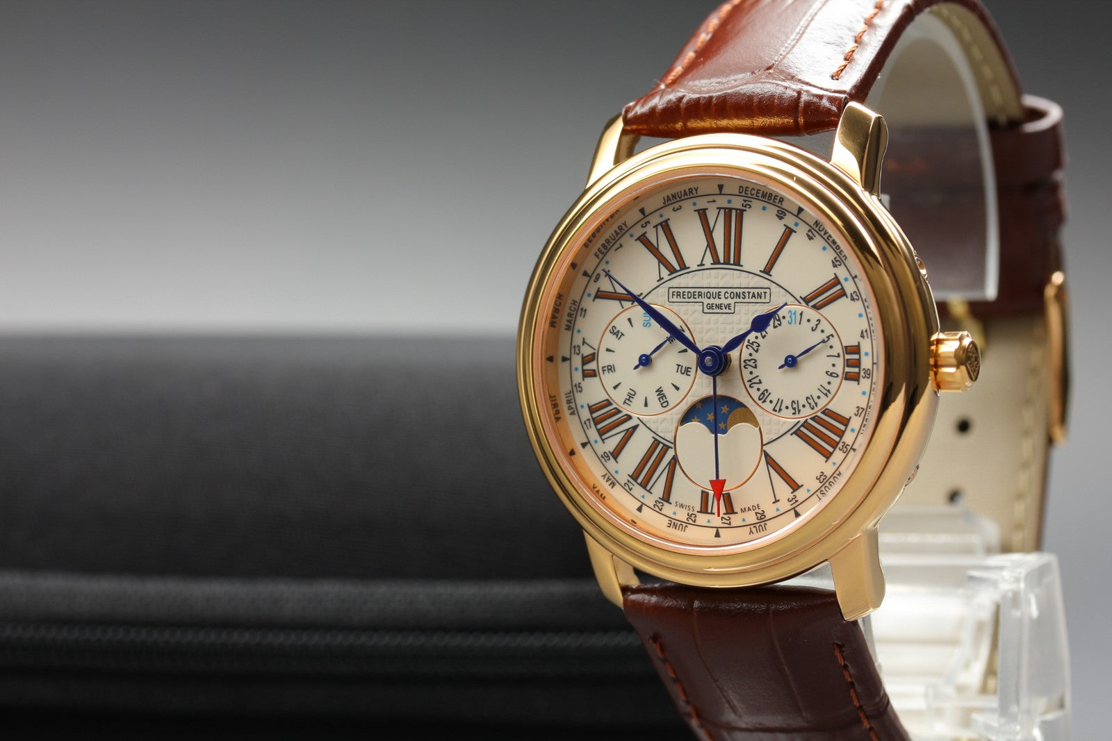 Overhauled FREDERIQUE CONSTANT FC-270X3P4/5/6 Quartz Men's Watch 38mm JAPAN