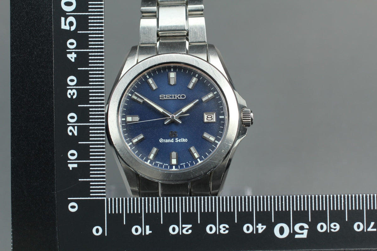 Grand SEIKO GS 8J56-8020 SBGF019 Navy Blue Dial Men's Quartz Watch JAPAN [Box]